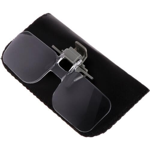 2X Glasses Style Magnifier Magnifying Glass with Clip For Reading