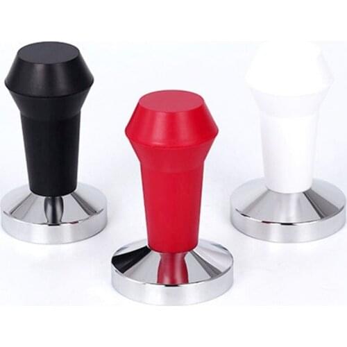 51/53/58mm Coffee Tamper Espresso Pressor Distributor Flat Base Coffee Powder Hammer Portafilter Coffee Barista Machine Tools