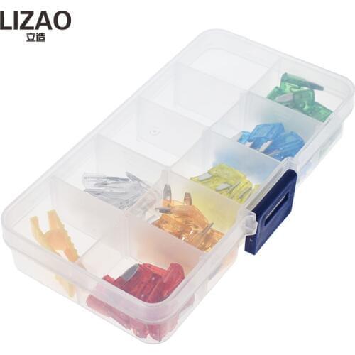 60PCS 32V Fuse Box Auto Micro Fuse 7 Values Blade Mixed 5A 10A 15A 20A 25A 30A Car Fuse Kit Assortment with Fuse Puller