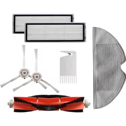 7 Piece for Replacement Accessories Compatible for Xiaomi Roborock 1C Robot Vacuum Cleaner Main Brush