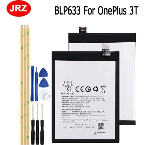BLP633 For OnePlus 1+ 3T Phone Battery 3400mAh Hight Capacity For OnePlus 3T A3003 A3010 Replacement Batteries with Tools Set