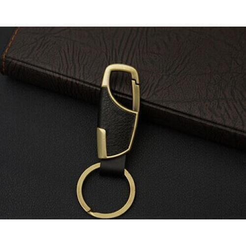 Car-Styling Metal Key Ring Cowhide KeyChain For SEAT Ibiza Leon Toledo Arosa Alhambra Exeo FR Supercopa Mii Altea Cordoba