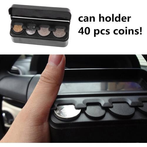 Car Coin Organizer Case Change Money Storage Box Container holder for Audi A4 Avant A4 Cabriolet A6L A8L TT TTS Any Cars