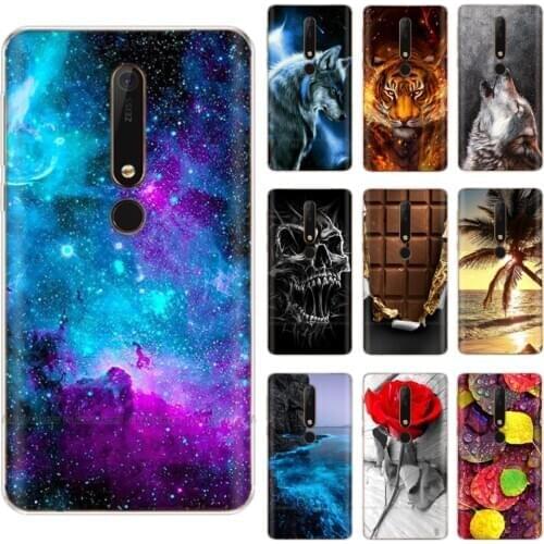 Case for Nokia 6.1 Plus Case for Nokia X6 Phone Back Cover for Nokia 6.1 plus phone covers 6.1Plus coque Protective Phone Bumper