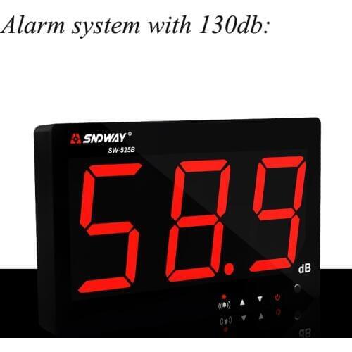 Digital Sound Level Meter 30~130db Noise db Meter Measuring Hanging Type Noise Decibel Monitoring Testers SW-525