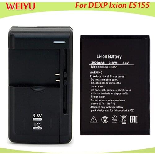 For DEXP Ixion ES155 Vector Battery mobile Accumulator 2000mah