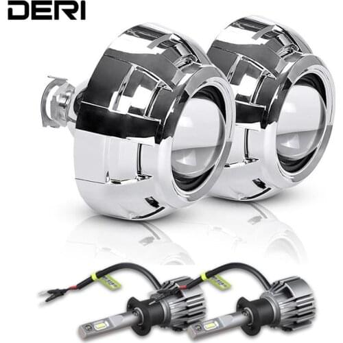 2.5 inch Bi-Led Lenses HID Xenon Projector Lenses For H7 H4 Car Headlight Retrofit Headlamp Lenses Use H1 Led Bulbs Car Products