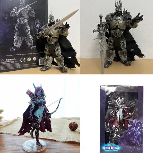 The Lich King Arthas Figure Game Movie Anime Figurine WOW Fall of The Lich King Arthas Menethil Action Figure Model Toy Doll