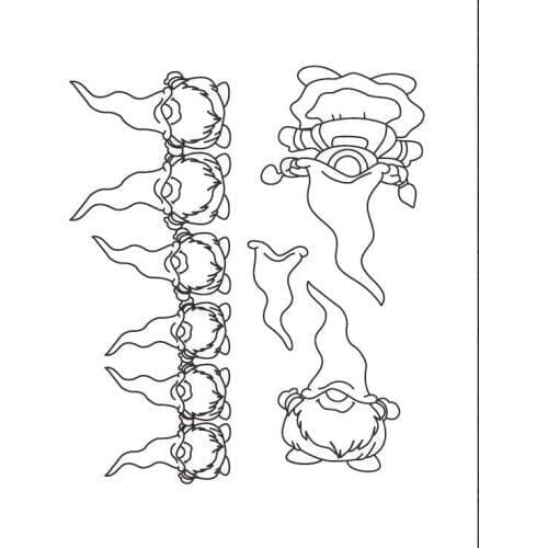 Gnomes Clear Stamps Scrapbook Paper Craft Clear stamp scrapbooking X0155