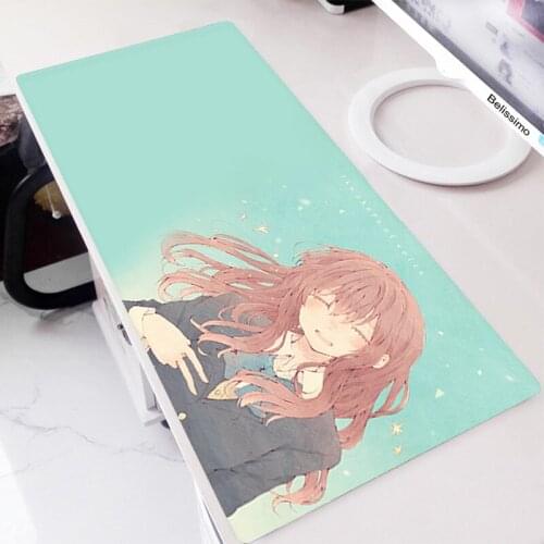 Mause Pad Mouse Computer Accessories Extended Pc Gaming Pad Kawaii Anime Mat Gamer Carpet For Gamers Mat Cute The Shape Of Voice