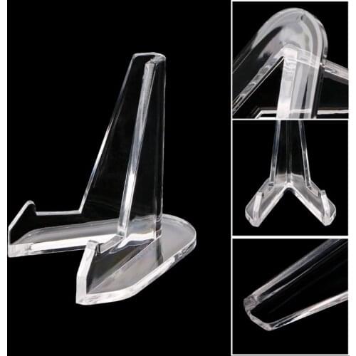 Collectibles Coins Medals Badge Golf Post Card Easels Clear Acrylic Mini Display Holder Show Stand Exhibit Mount