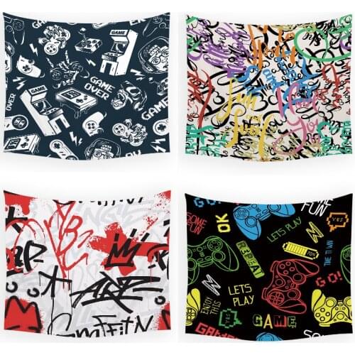 Game theme dorm room decor tapestry wall tapestry macrame wall hanging ocean tapestry wall blanket decor tye dye tapestry home