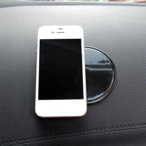 Non-Slip Anti Slide Pad Phone Holder Mat Car Dashboard Sticky Pad Round Spider Adhesive Mat for Cell Phone/Electronic Devices
