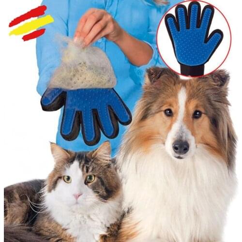 Glove Hair traps for PETS DOGS scrub brush BATH hairs MASSAGE