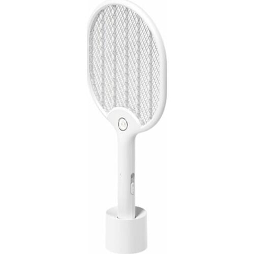 Rechargeable Mosquito Swatter Electric Fly Swatter w/ Base LED Light USB Charge Mosquito swatter Mosquito repellent