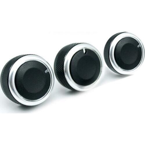 3pcs/set Car Air Conditioning Knobs For Volkswagen VW passat B6 B7 3C Skoda Octavia A5 MK6 Bora Golf 5 Tiguan Touran ac Button