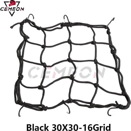 Motorcycle helmet net pocket 6 hooks hold fuel tank bicycle bicycle net bungee jumping luggage storage cargo net tank car shape