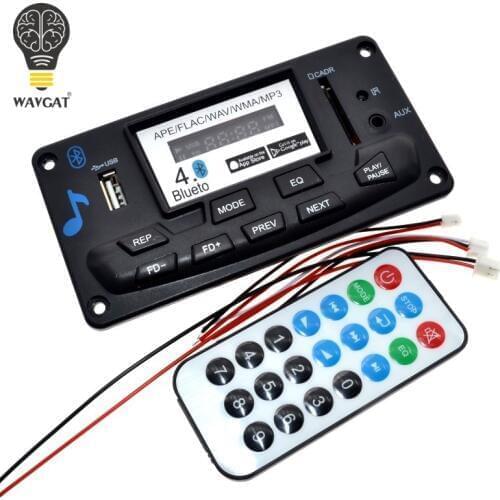 SUQ 4.0 Bluetooth MP3 Decoding Board Module DIY USB/SD/MMC APE FLAC WAV DAE Decoder Record MP3 Player AUX FM Folders