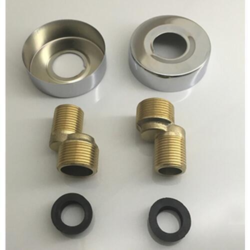 2pcs=1set 4/8 to 6/8 Minutes Angle,Shower Concealed Dragon Bend Corner Adapter S Bend Fittings Bent Foot Pitch Change Eccentric