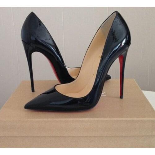 Dark Nude Spring Summer Pumps Women Red Bottom Heels Fashion High Heeled Stilettos Ladies Evening Shoe For Party Wedding Casual