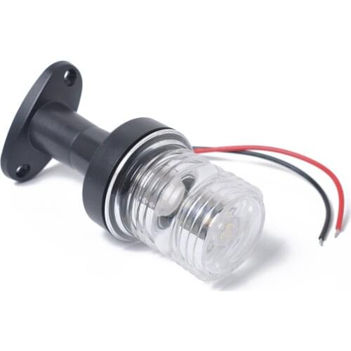 12V 3W LED 5" BOAT ANCHOR STERN MASTHEAD NAVIGATION PEDESTAL WHITE LED LIGHT