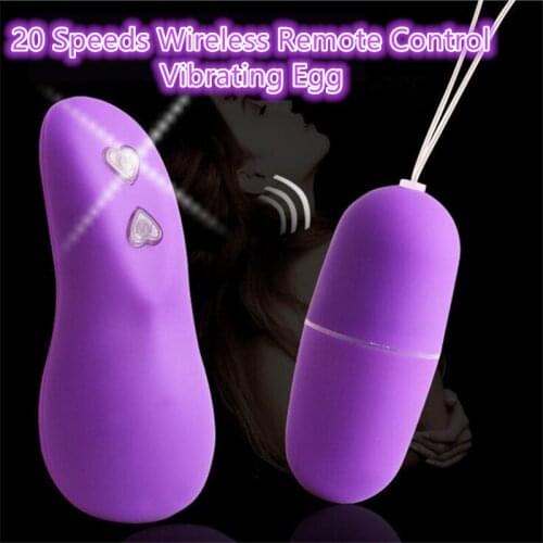 20 Speeds Wireless Remote Control Vibrating Egg Waterproof Jump Egg Vibrator Masturbation Sex Toy for Female