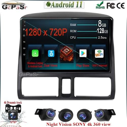 Carplay 360 camera For Honda CR-V CRV 2 2001 - 2006 Car Radio Multimedia Video Player Navigation GPS Android No 2din 2 din dvd