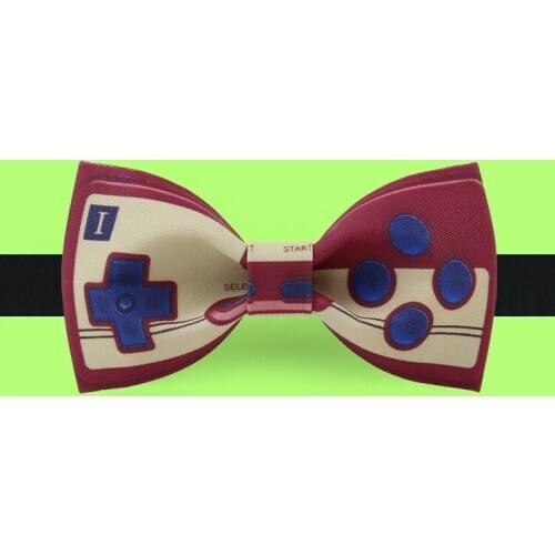 Free shipping new fashion mens design male dress suit bow tie wedding printed bridegroom groomsman Personality Game consoles