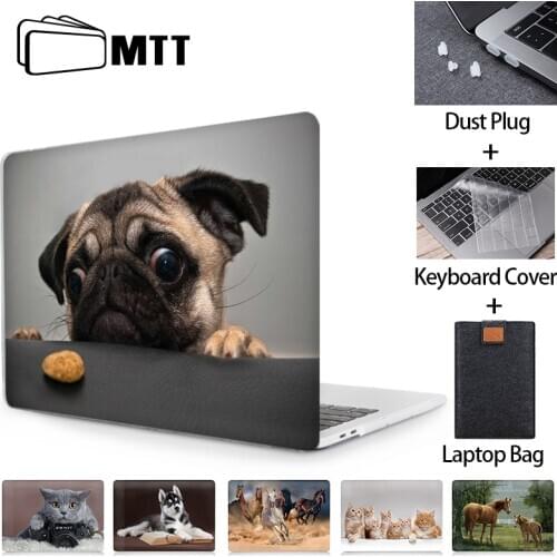 MTT Laptop Case For Macbook Air 11 13 Pro 13 15 16 With Touch Bar Cute Dog Cover for mac book 12 inch Laptop Sleeve a1534 a2289