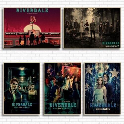 Riverdale TV play Movie Kraft Paper art Poster Bar Cafe Printing Drawing core wall Decorative Painting