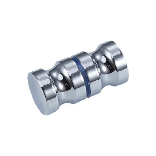 Aluminum Alloy Door Handle 1.1" Diameter Single Glass Door Knob Bathroom Shower Cabinet Handle with Screw Home Hardware