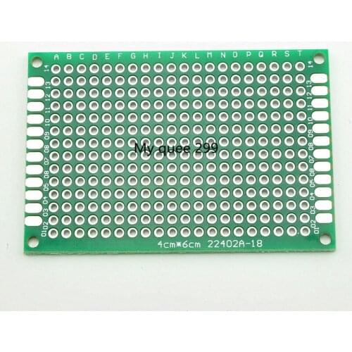 Double-sided tin spraying board 4*6CM experimental board/universal board/universal board glass fiber material thickness 1.6mm