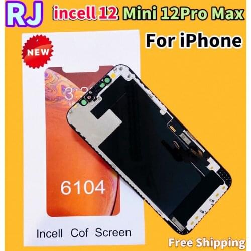 RJ incell For iPhone 12 Pro Screen For Iphone 12 12Pro Max Display Pantalla With 3D Touch Panel Assembly No Dead Pixel With Gift