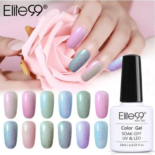Elite99 Faux Fur Colors Gel Nail Polish Gel Varnish UV Hybrid Nail Art Manicure Nails Extensions 10ML Base Top Gel Nail Polish