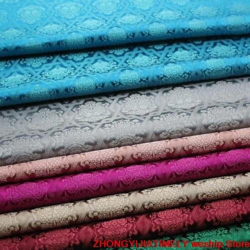 Chinese silk Brocade jacquard weave fabric Mongolia Robe cloth DIY bag Book cover Performance clothes5