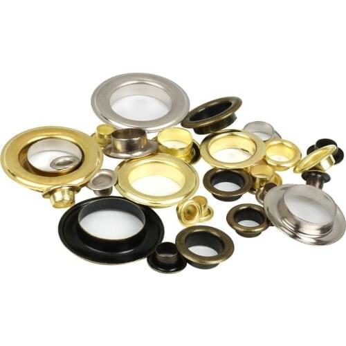 50Set 3.5mm Metal Iron Eyelets Spray Paint Round Eye Buckle DIY Craft Leather Product Clothes Bag Tag Button Sewing Accessories