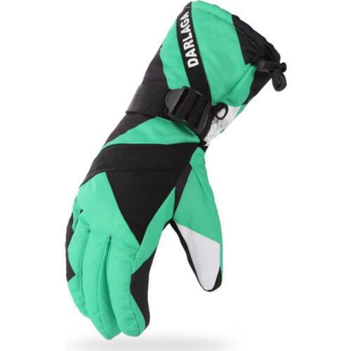Mens Winter Warm Windproof Ski Gloves Outdoor Sports Comfortable Men Snowboard Gloves Waterproof High Quality Skiing Gloves