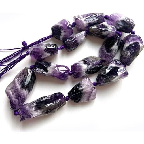 12-18x23-33mm Natural Freeform Purple Amethysts Beads For Jewelry Making Beads Bracelets For Women 15'' DIY Beads Trinket