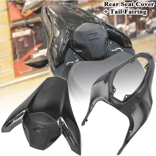 Carbon Fiber Passenger Rear Seat Cover Cowl Tail Fairing Injection For Kawasaki Z900 2017 2018 2019 2020 Motorcycle Accessories