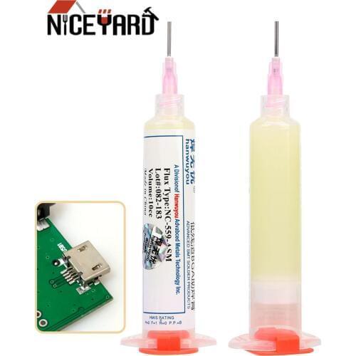 10cc NC-559 PCB IC Parts Welding Welding Advanced Oil Flux Grease NC-559-ASM-UV BGA Soldering Paste No-Clean Solder Paste