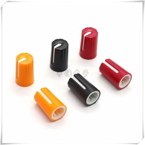 10 Pieces Plastic Half Shaft Knob Diameter 10.5mm Height 17mm Potentiometer Encoder Knob 270 Degree D-Shaped Inner Hole 6mm