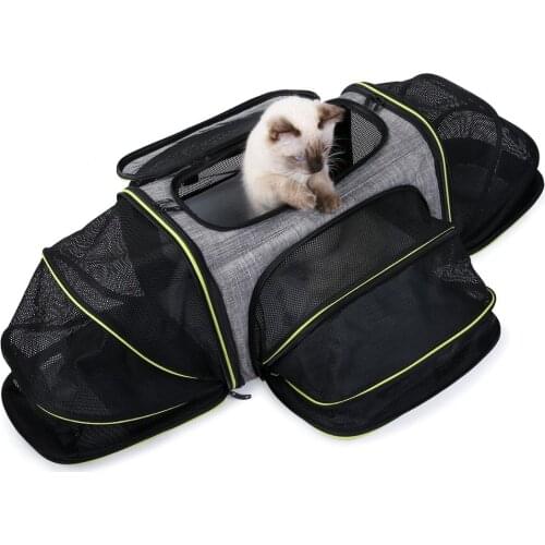 ETHIN Pet Carriers Expandable Dog Bag Puppy Cat Car Travel Bag Dog Carriers Pet Cat Expanded Bag Slings Tote for small animals