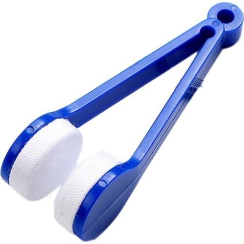 Retail Portable Multifunctional Glasses Sunglasses Cleaning Brush Microfiber Wipe Eyeglass Cleaner For Glasses