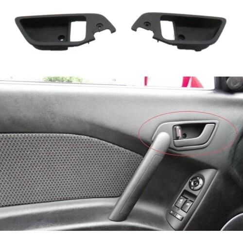 2PCS Car Front Door Inside Handle Catch Black Cover LH+RH Set for Hyundai Tiburon Coupe 2003-2008 826112C000 826212C000