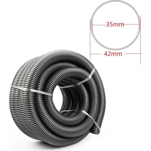 Vacuum Cleaner Thread Hose Straws Inner 35mm Outer 42mm Soft Pipes Bellows Vacuum Tube Accessories Gray&Black