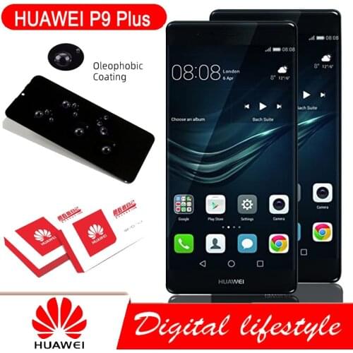 Original For Huawei P9 Plus LCD Display Touch Screen Digitizer Assembly Parts For P9 Plus Display With Frame