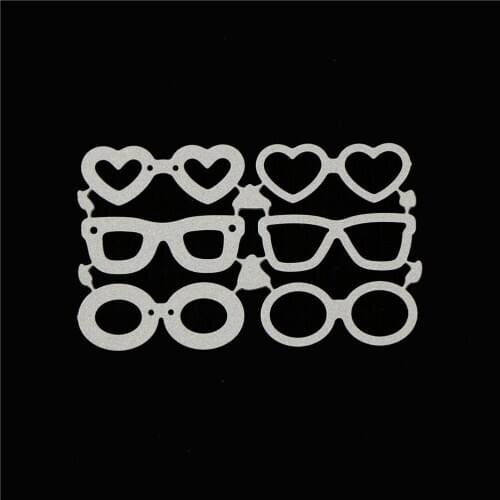 1set Lovely Sunglasses Eyeglass Metal Cutting Dies Scrapbook Paper Craft Emboss Knife Mould Blade Punch Die Cut Stencils