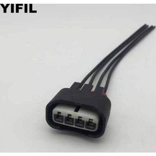 10pcs/lot 4 Pin/Way High-Voltage Ignition Coil Plug Connector With Pigtail For Toyota Lexus HS250h Camry Corolla Rav4 Highlander