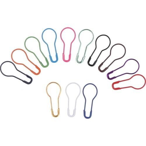 100pcs/lot Gourd Pin Knitting Crochet Locking Stitch Marker Hangtag Safety Pins DIY Sewing Tools Needle Clip Crafts Accessory