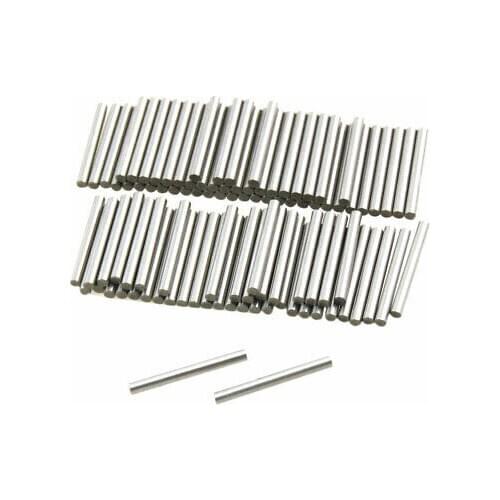 100 Pcs Stainless Steel 1.8mm x 15.8mm Dowel Pins Fasten Elements